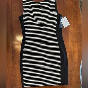 Athleta Black and White Bodycon Mini Dress